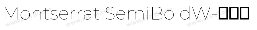 Montserrat SemiBoldW字体转换